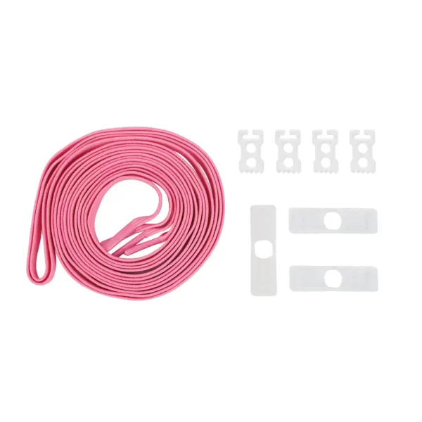 Neon Pink Flat Shoelaces